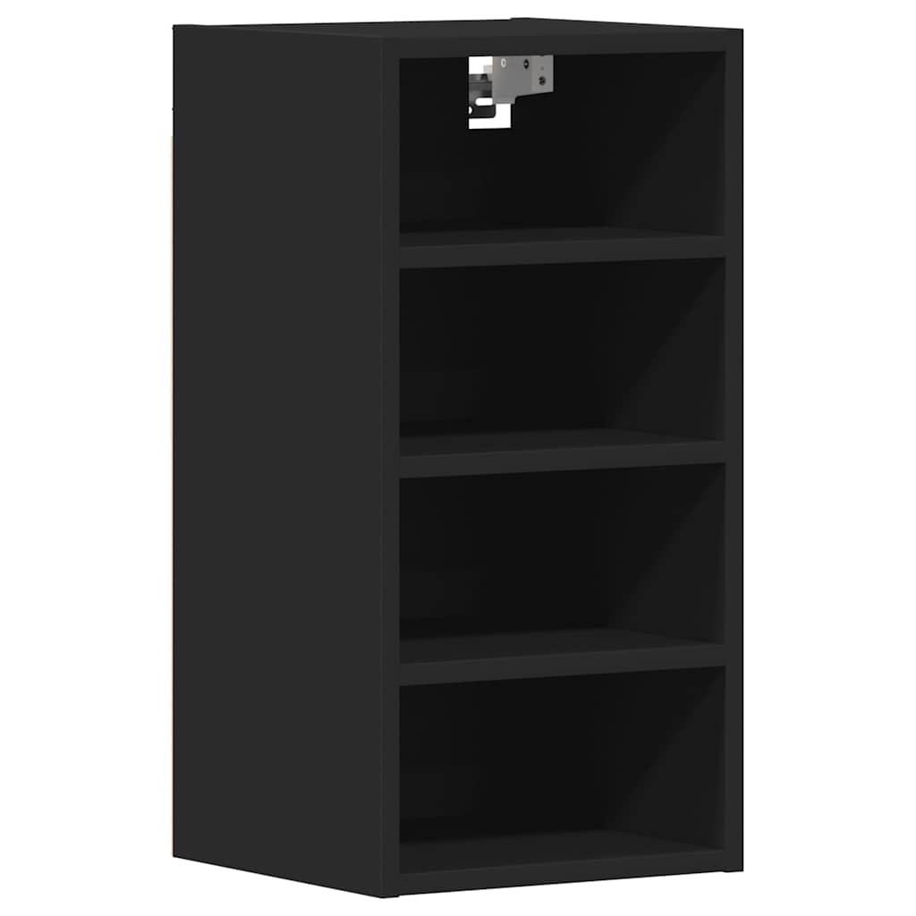 Hanging Cabinet Riga Black 30x29.5x60 cm Engineered Wood